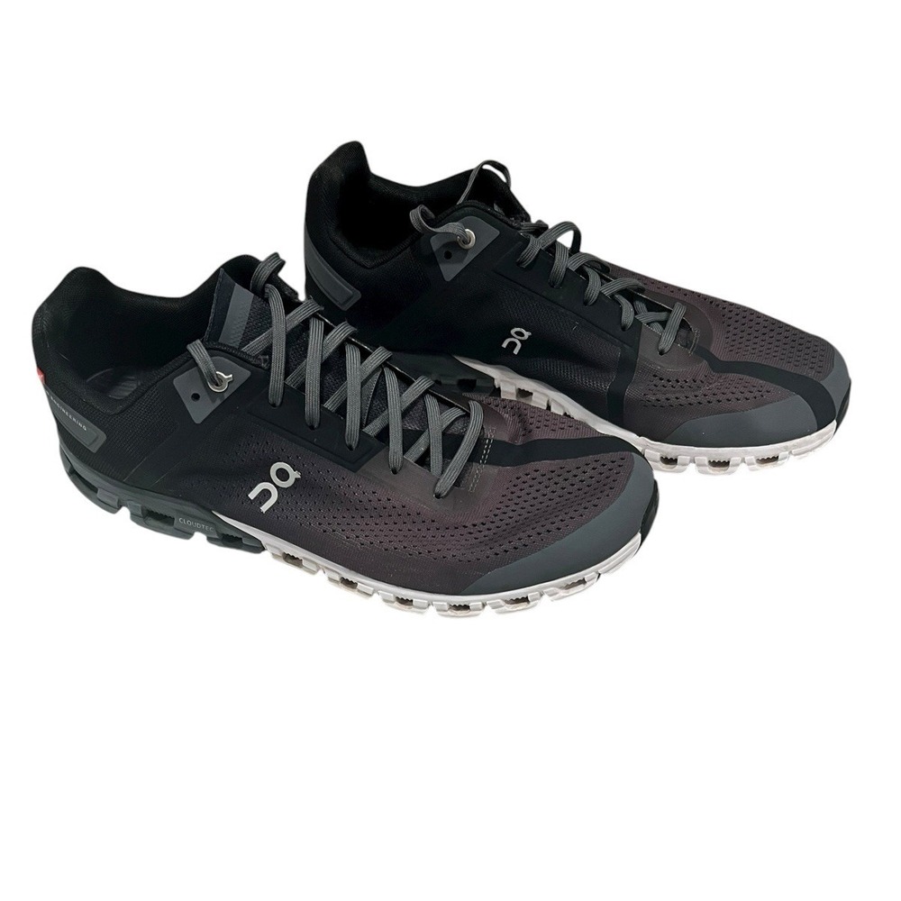 On Cloudflow 3.0 Shoes Mens 13 Gray Black Athletic Running Workout Sneakers
